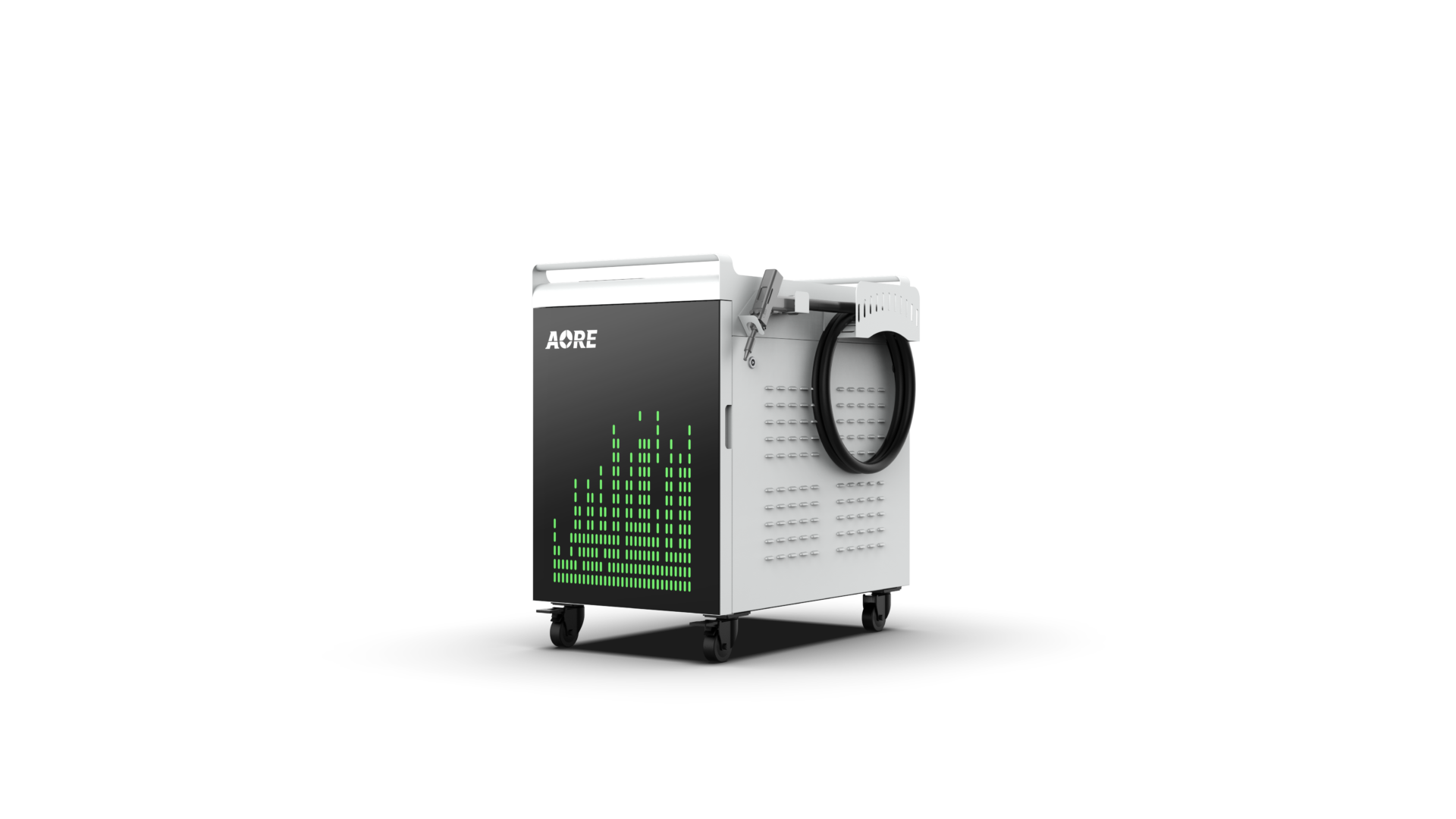 Sheet metal being cut with laser